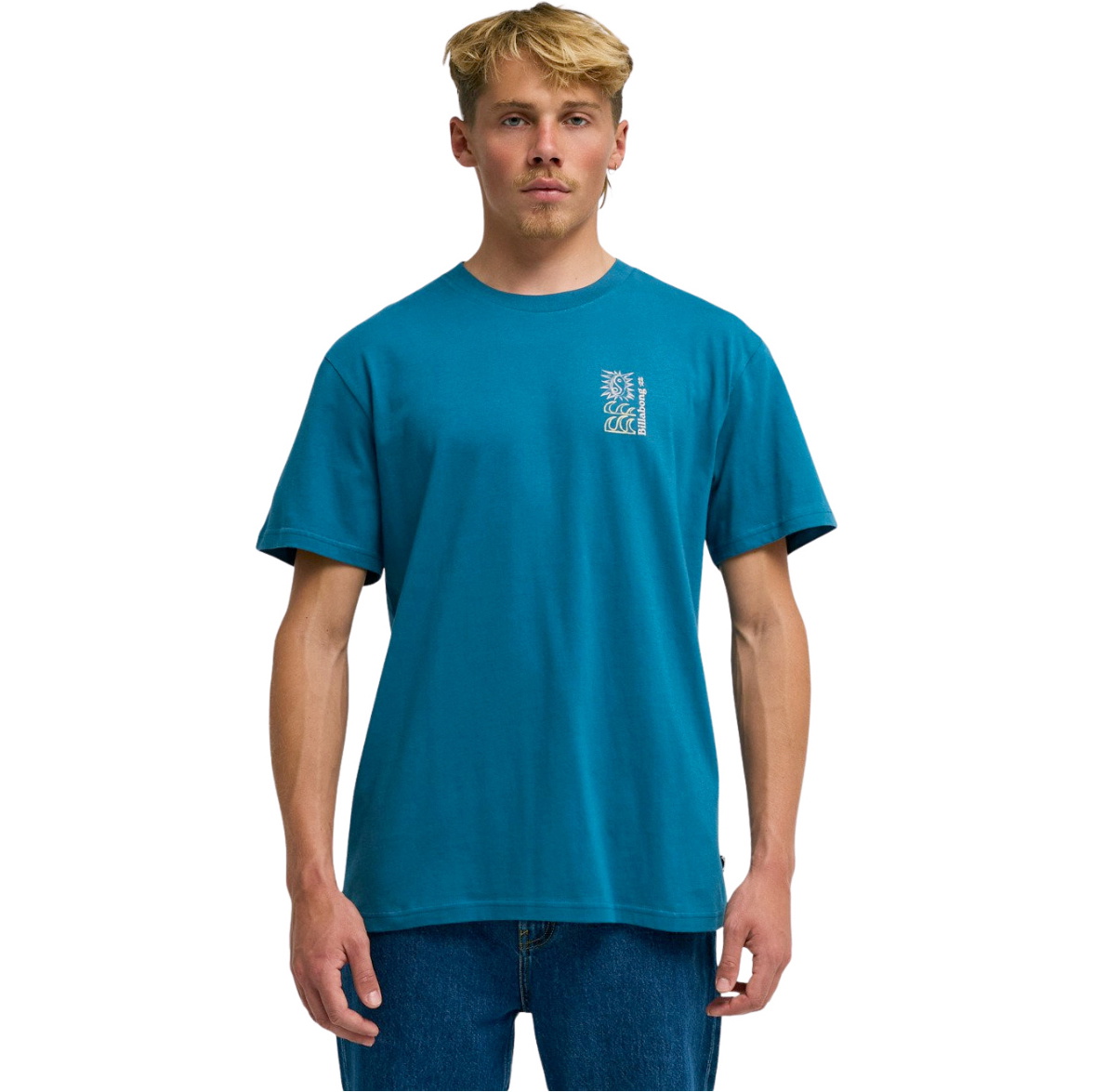 2026 Billabong Mens The Feeling T-Shirt EBYZT00564 - Real Teal